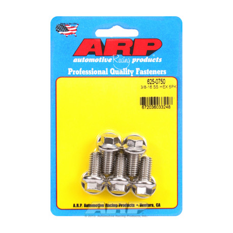 Șuruburi durabile ARP "3/8""-16 x 0.750 hex 7/16 SS șuruburi" (5buc) | race-shop.ro