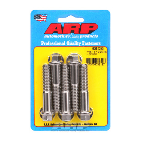Șuruburi durabile ARP "7/16""-14 X 2.250 hex SS șuruburi" (5buc) | race-shop.ro
