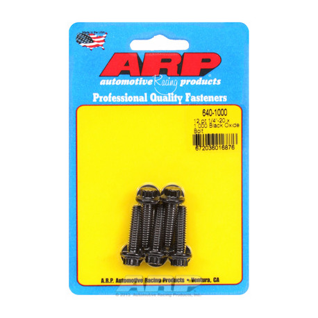 Șuruburi durabile ARP "1/4""-20 x 1.000 12pt șuruburi oxid negru" (5buc) | race-shop.ro