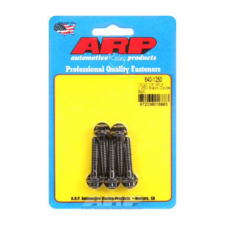 Șuruburi durabile ARP "1/4""-20 x 1.250 12pt șuruburi oxid negru" (5buc) | race-shop.ro