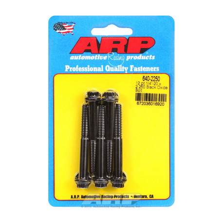 Șuruburi durabile ARP "1/4""-20 x 2.250 12pt șuruburi oxid negru" (5buc) | race-shop.ro