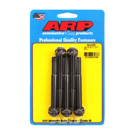 Șuruburi durabile ARP "3/8""-16 x 3.250 12pt 7/16 șuruburi oxid negru" (5buc) | race-shop.ro