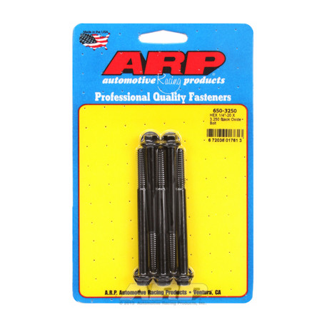 Șuruburi durabile ARP "1/4""-20 X 3.250 hex șuruburi oxid negru" (5buc) | race-shop.ro