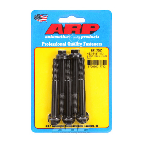 Șuruburi durabile ARP "5/16""-18 X 2.750 hex șuruburi oxid negru" (5buc) | race-shop.ro