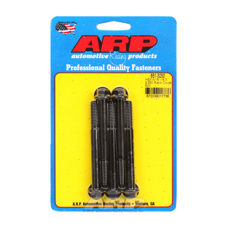 Șuruburi durabile ARP "5/16""-18 X 3.250 hex șuruburi oxid negru" (5buc) | race-shop.ro