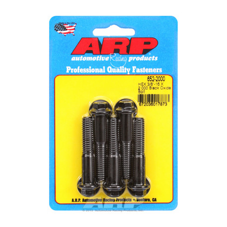 Șuruburi durabile ARP "3/8""-16 X 2.000 hex șuruburi oxid negru" (5buc) | race-shop.ro