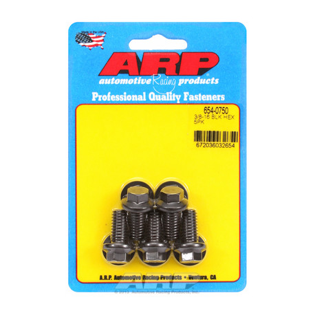 Șuruburi durabile ARP "3/8""-16 x 0.750 hex 7/16 șuruburi oxid negru" (5buc) | race-shop.ro