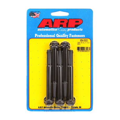 Șuruburi durabile ARP "3/8""-16 x 3.500 hex 7/16 șuruburi oxid negru" (5buc) | race-shop.ro