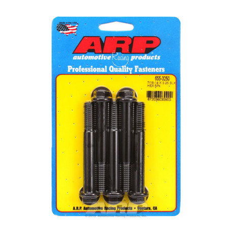 Șuruburi durabile ARP "7/16""-14 X 3.250 hex 1/2 șuruburi oxid negru" (5buc) | race-shop.ro