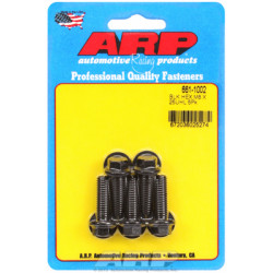 M8 x 1.25 x 25 hex șuruburi oxid negru (5buc)