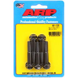 M8 x 1.25 x 45 hex șuruburi oxid negru (5buc)