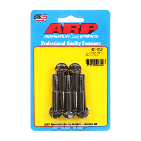 Șuruburi durabile ARP M8 x 1.25 x 45 hex șuruburi oxid negru (5buc) | race-shop.ro
