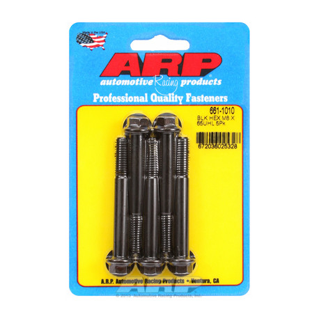 Șuruburi durabile ARP M8 x 1.25 x 65 hex șuruburi oxid negru (5buc) | race-shop.ro