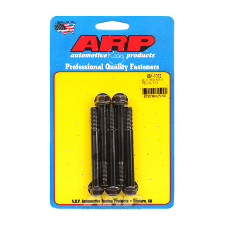 Șuruburi durabile ARP M8 x 1.25 x 75 hex șuruburi oxid negru (5buc) | race-shop.ro