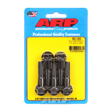 Șuruburi durabile ARP M10 x 1.50 x 40 hex șuruburi oxid negru (5buc) | race-shop.ro