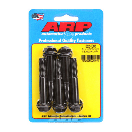 Șuruburi durabile ARP ARP M10 x 1.50 x 60 hex șuruburi oxid negru (5buc) | race-shop.ro