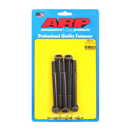 Șuruburi durabile ARP M10 x 1.25 x 100 hex șuruburi oxid negru (5buc) | race-shop.ro