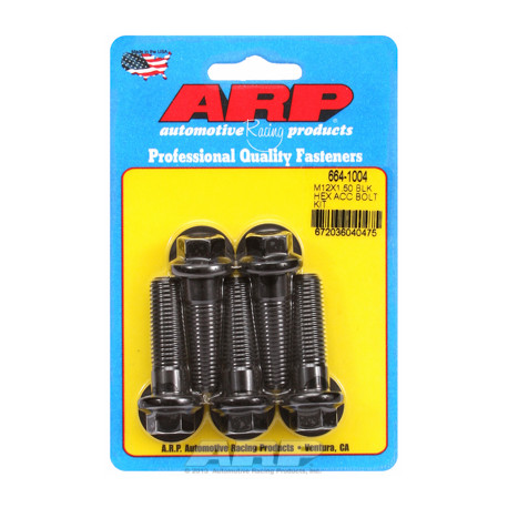 Șuruburi durabile ARP ARP kit șuruburi M12 x 1.50 x 40 oxid negru Hex | race-shop.ro