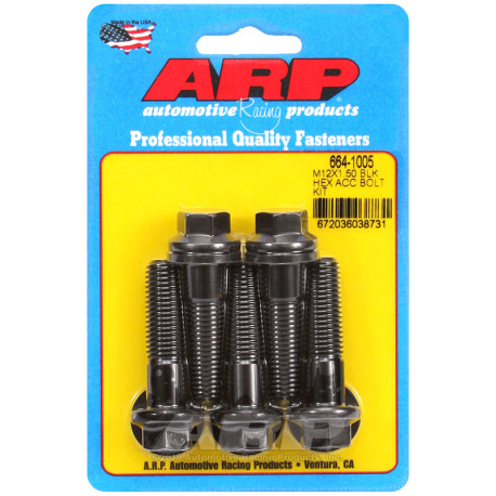 Șuruburi durabile ARP ARP șuruburi (cap hexagonal, negre), M12×1.50 × 45 mm | race-shop.ro