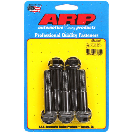 Șuruburi durabile ARP ARP șuruburi (cap hexagonal, negre), M12×1.50 × 60 mm | race-shop.ro