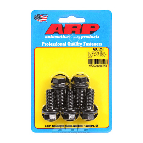 Șuruburi durabile ARP ARP kit șuruburi M12 x 1.75 x 25 oxid negru Hex | race-shop.ro