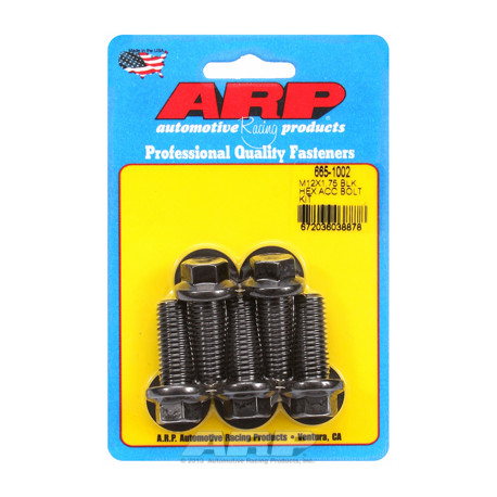 Șuruburi durabile ARP ARP kit șuruburi M12 x 1.75 x 30 oxid negru Hex | race-shop.ro