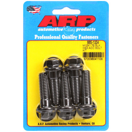 Șuruburi durabile ARP ARP șuruburi (cap hexagonal, negre), M12×1.75 × 40 mm | race-shop.ro