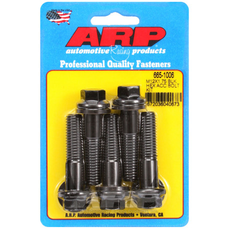 Șuruburi durabile ARP ARP șuruburi (cap hexagonal, negre), M12×1.75 × 50 mm | race-shop.ro
