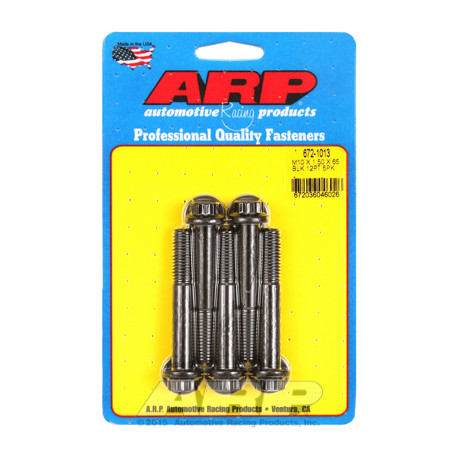 Șuruburi durabile ARP ARP M10 x 1.50 x 65 12pt șuruburi oxid negru (5buc) | race-shop.ro