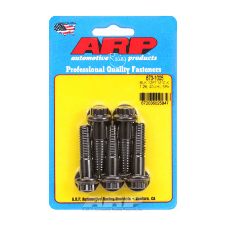 Șuruburi durabile ARP M10 x 1.25 x 40 12pt șuruburi oxid negru (5buc) | race-shop.ro