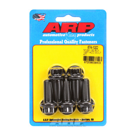 Șuruburi durabile ARP ARP kit șuruburi M12 x 1.50 x 30 oxid negru 12pt | race-shop.ro
