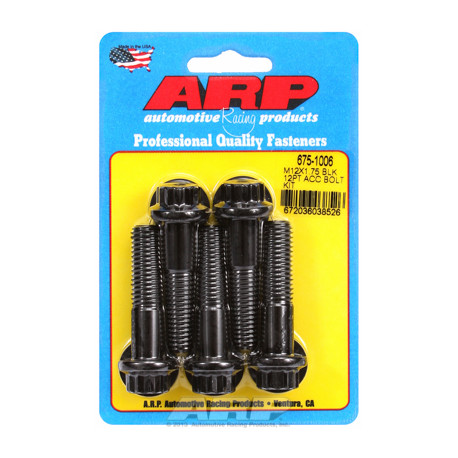 Șuruburi durabile ARP ARP kit șuruburi M12 X 1.75 X 50 oxid negru 12pt | race-shop.ro