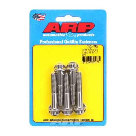 Șuruburi durabile ARP "5/16""-24 x 1.750 12pt SS șuruburi" (5buc) | race-shop.ro