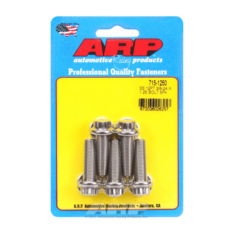 Șuruburi durabile ARP "3/8""-24 x 1.250 12pt 7/16 SS șuruburi" (5buc) | race-shop.ro