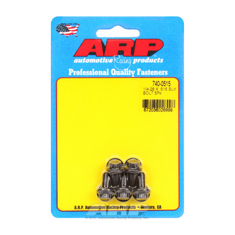 Șuruburi durabile ARP "1/4""-28 x .515 12pt șuruburi oxid negru" (5buc) | race-shop.ro