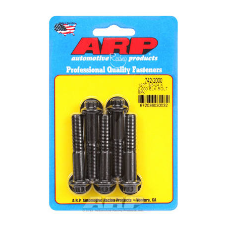 Șuruburi durabile ARP "3/8""-24 x 2.000 12pt șuruburi oxid negru" (5buc) | race-shop.ro