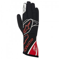 Mănuși Alpinestars Tech 1 K, negru-alb-roșu