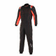 Combinezon FIA ALPINESTARS KMX-9 V2, negru/portocaliu