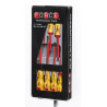 FORCE 8 piece set of insulated screwdrivers + el. tester 110-250V