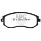 Frâne EBC Plăcuțe frână fată EBC Ultimax înlocuitor OEM DP1884 | race-shop.ro