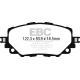 Frâne EBC Plăcuțe frână fată EBC Ultimax înlocuitor OEM DPX2263 | race-shop.ro