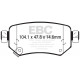 Frâne EBC Plăcuțe frână spate EBC Greenstuff 2000 Sport DP22287 | race-shop.ro