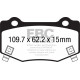 Frâne EBC Plăcuțe frână spate EBC Yellowstuff Street + Track DP43023R | race-shop.ro