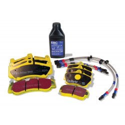 Kit EBC Yellowstuff PLK1286 - Plăcuțe, furtunuri și lichide frână