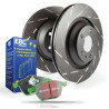Set față EBC PD06KF067 - Discuri Ultimax Grooved + Plăcuțe Greenstuff
