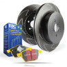 Set față EBC PD18KF095 - Discuri BSD Grooved + Plăcuțe Yellowstuff 