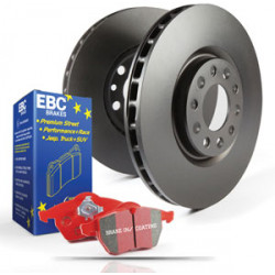 Kit frână spate EBC PD02KR015 - Discuri Premium OE + Plăcuțe Redstuff Ceramic