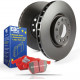 Frâne EBC Kit frână spate EBC PD02KR133 - Discuri Premium OE + Plăcuțe Redstuff Ceramic | race-shop.ro
