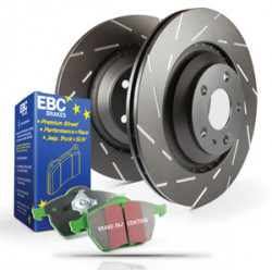 Kit frână spate EBC PD06KR305 - Discuri Ultimax Grooved + Plăcuțe Greenstuff