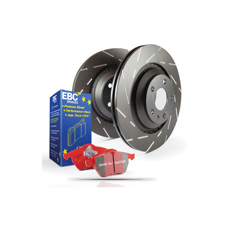 Frâne EBC Kit frână spate EBC PD07KR033 - Discuri Ultimax Grooved + Plăcuțe Redstuff Ceramic | race-shop.ro